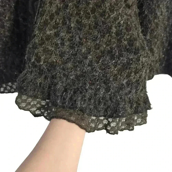 Nicole SABBATTINI lagenlook mixed media delicately soft sweater coat size large - Picture 6 of 10